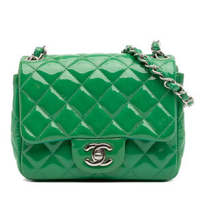 Pre-Loved Chanel Mini Square Classic Patent Single Flap
